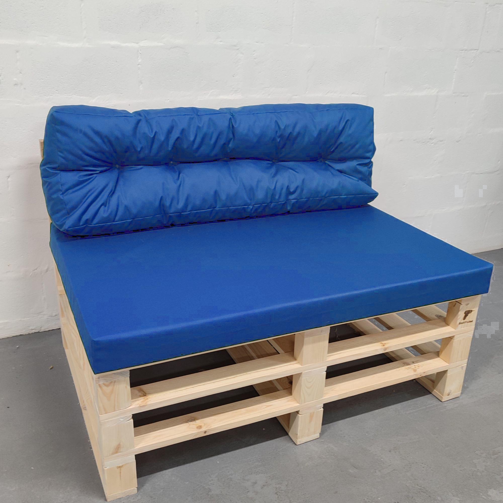 Комплект водовідштовхувальних подушок для палет-дивану eGarden оксфорд 120x80x10/120x45x12 см синій (5711) - фото 1 Комплект водовідштовхувальних подушок для палет-дивану eGarden оксфорд 120x80x10/120x45x12 см синій (5711) - фото 1