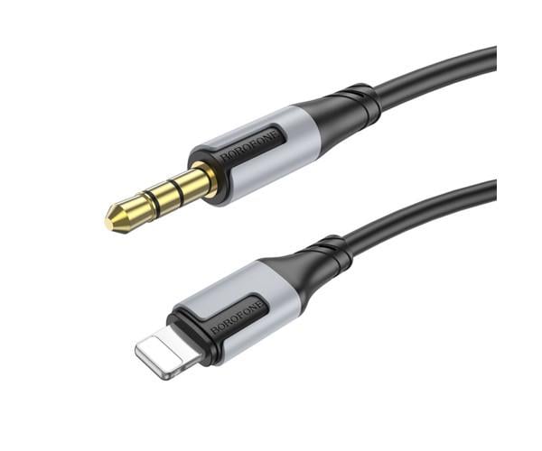 Аудіокабель Borofone BL19 Lightning to AUX 1 м Black