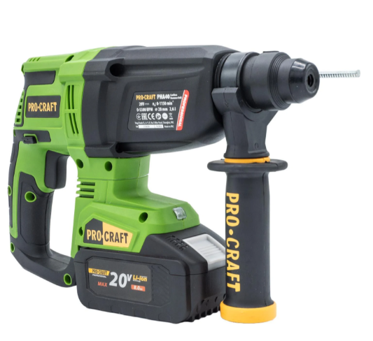 Перфоратор акумуляторний ProCraft PHA-40 без АКБ та з/п (030040) - фото 2 Перфоратор акумуляторний ProCraft PHA-40 без АКБ та з/п (030040) - фото 2