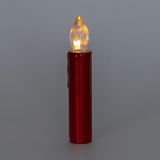 Набір світлодіодних свічок з кліпсами на ялинку з пластику 2х10 см 10 шт. Червоний (150-81-9261-004) - фото 8 Набір світлодіодних свічок з кліпсами на ялинку з пластику 2х10 см 10 шт. Червоний (150-81-9261-004) - фото 8