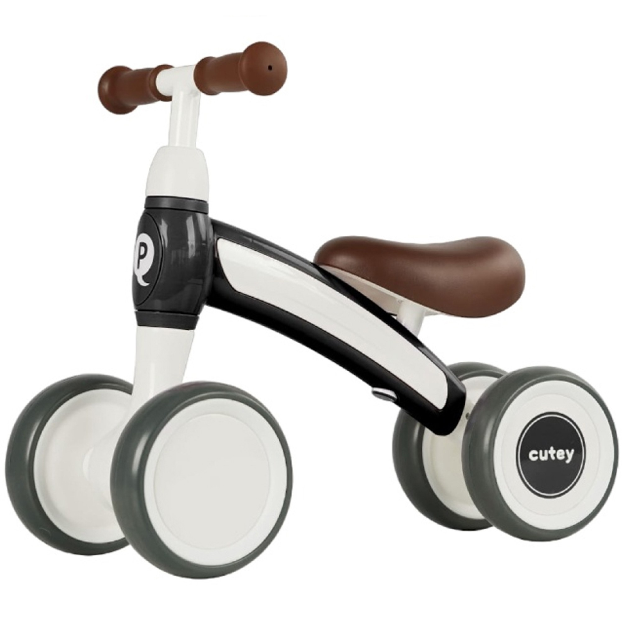 Біговел чотириколісний Qplay Cutey з 12 місяців Чорний/Білий