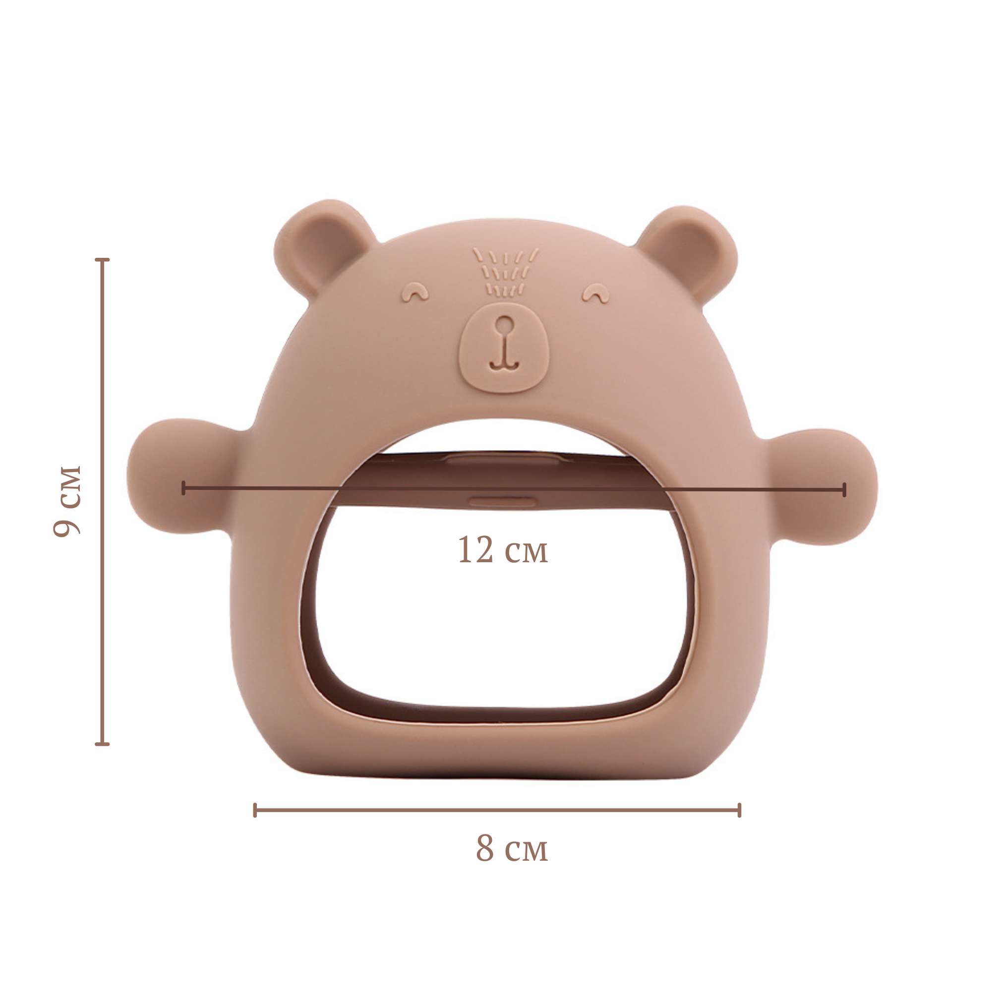 Прорізувач гризунок для зубів малюкам Коричневий - фото 6 Прорізувач гризунок для зубів малюкам Коричневий - фото 6