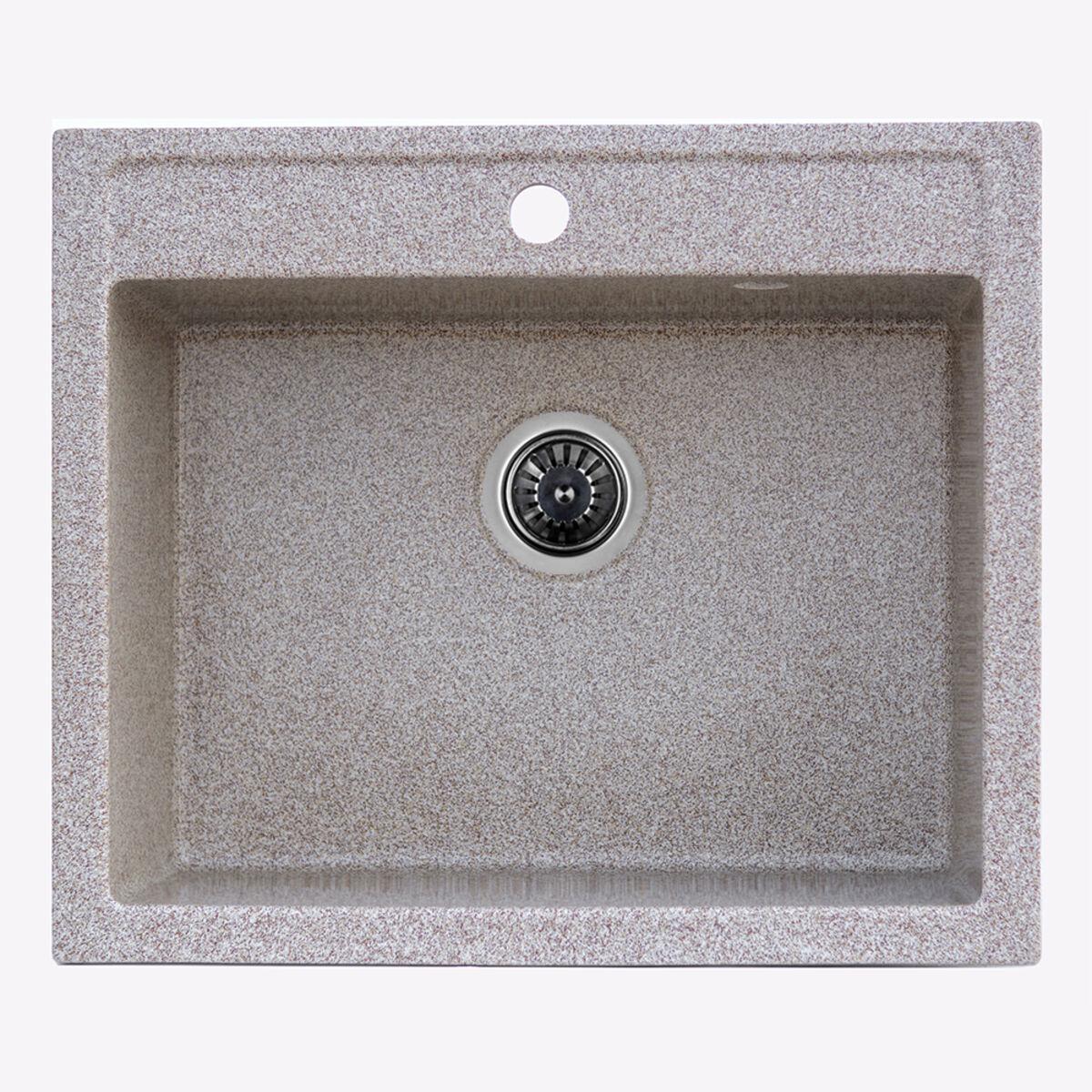 Мийка кухонна Platinum IRENA 5850 гранітна глянсова Карамель (000025023) Мийка кухонна Platinum IRENA 5850 гранітна глянсова Карамель (000025023)