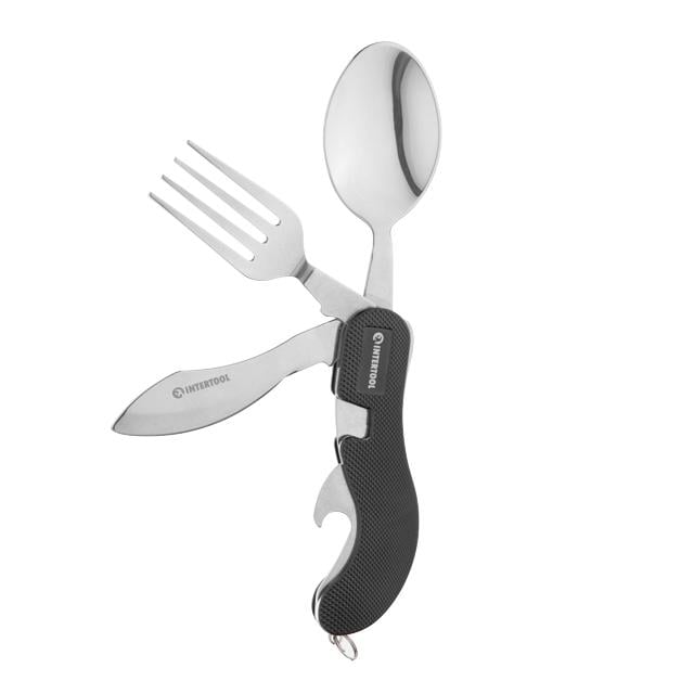 Мультиінструмент туристичний Intertool 5в1 та чохол (HT-0543)