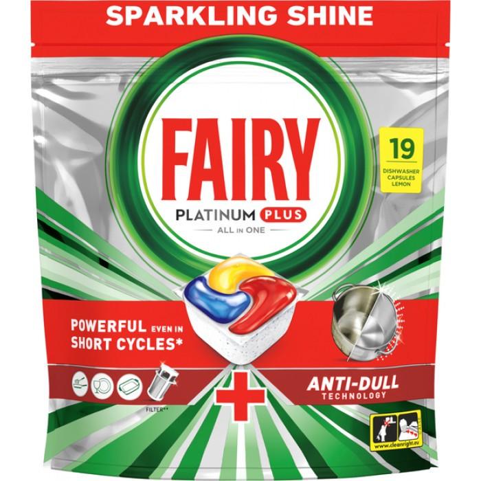 Капсулы для посудомоечной машины Fairy Platinum Plus Лимон 19 шт. (236669)