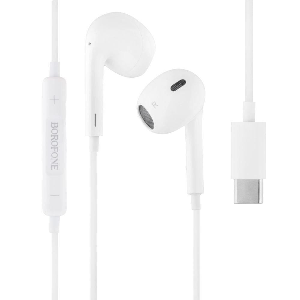Навушники Borofone BM30 Max Type-C 1.2m White (29caa1-16546) Навушники Borofone BM30 Max Type-C 1.2m White (29caa1-16546)