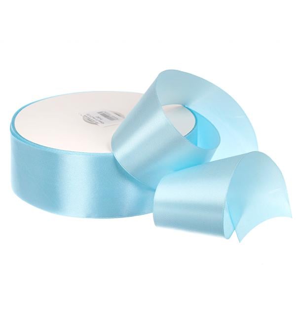 Лента атласная 5 см/91,4 м Нежно-голубой (2172)