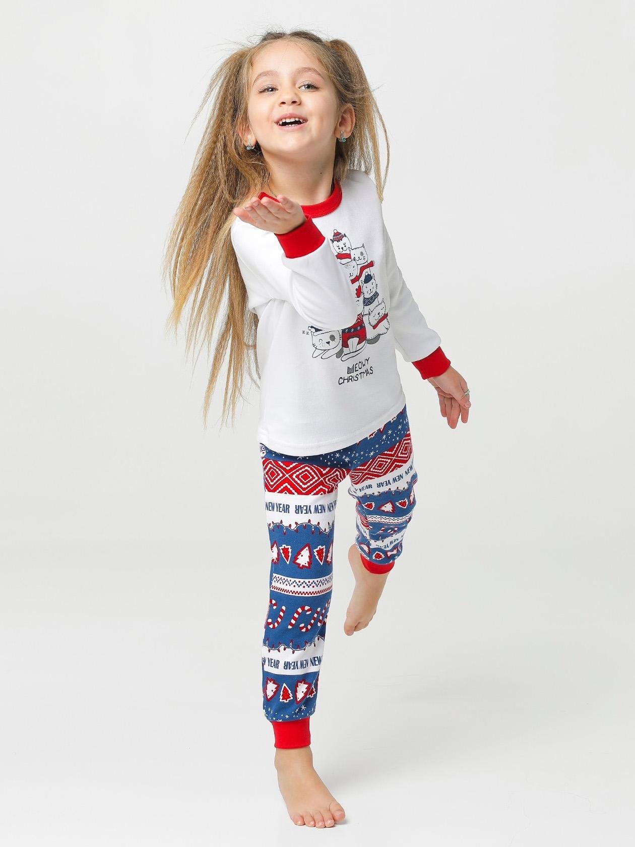 Пижама Smil 122 см Белый рисунок (104506)