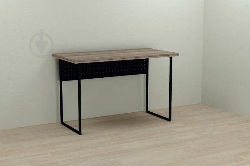 Комп'ютерний стіл Ferrum-decor Майк 75x100x60 чорний ДСП Дуб Сонома Труфель 32мм