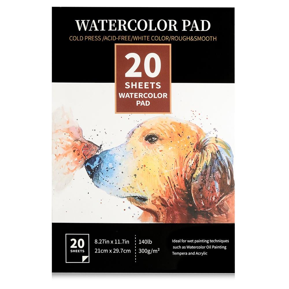 Бумага для акварели Watercolor Pad А4 21x29,7 см 300 г/мг 20 листов