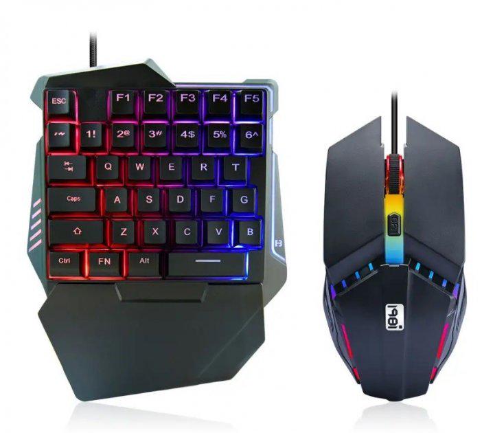 Клавиатура и мышка в комплекте One-Hand 198I G506 Black (589522)