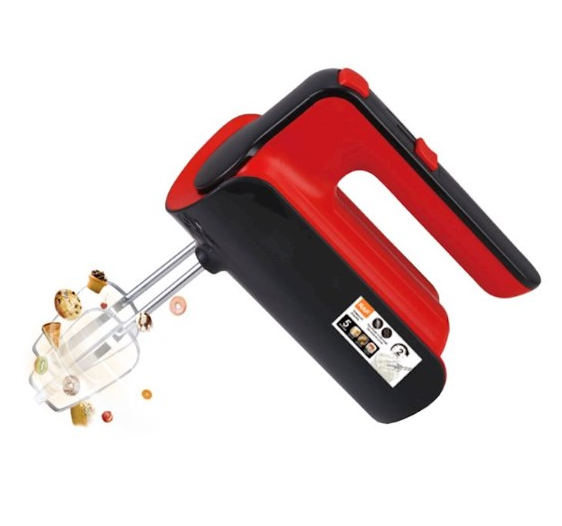 Миксер ручной Hand Mixer R-6653R 800 Вт 5 скоростей Red/Black (597902)