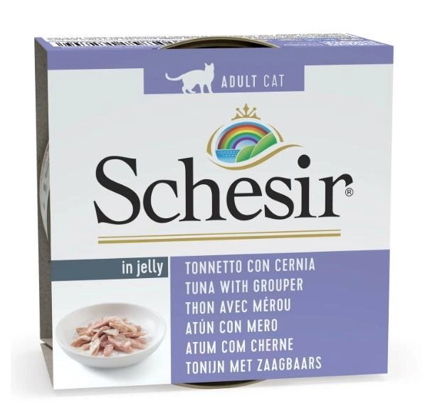 Корм для кошек Schesir Tuna with grouper 85 г