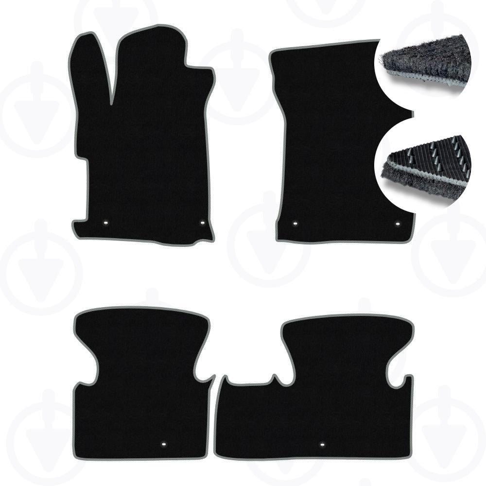 Комплект ковриков в салон Star-Tex для Acura ILX 2015-2022 р. текстиль/Monaco Черный/Серый (10001-67-21-42)