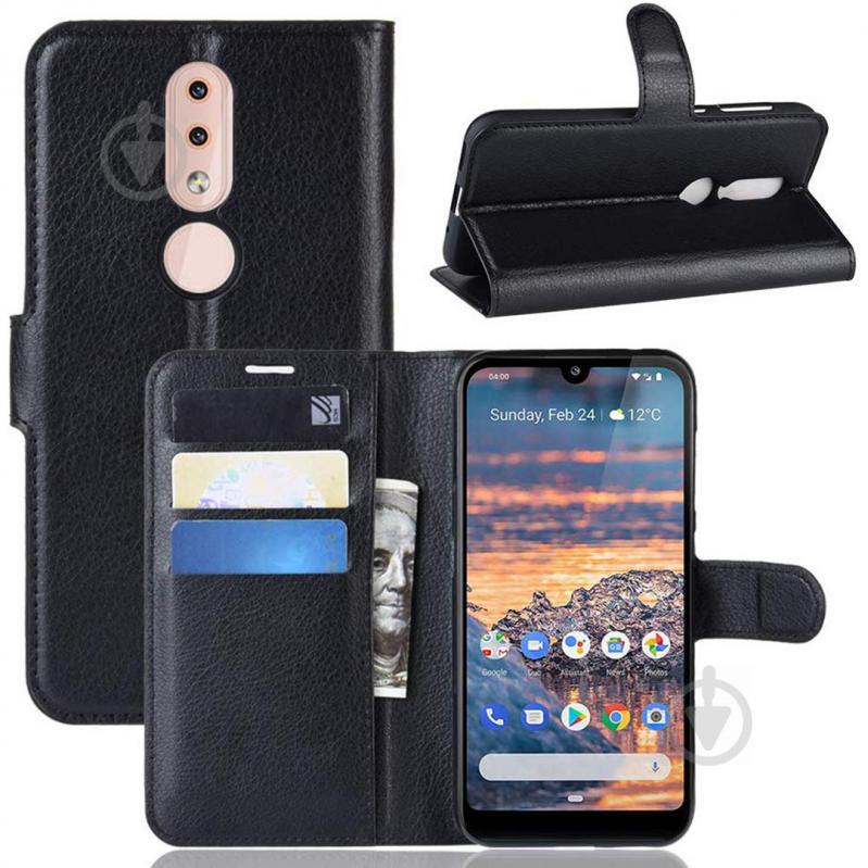 Чохол-книжка Litchie Wallet для Nokia 4.2 Чорний (arbc5579) - фото 2