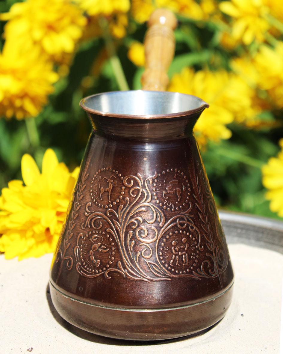 Турка медная Great Coffee Зодиаки 500 мл (1352)