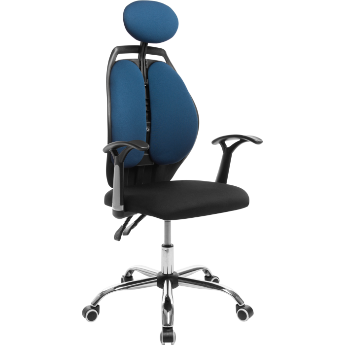 Кресло офисное GT Racer X-W1032 Fabric Black/Dark Blue