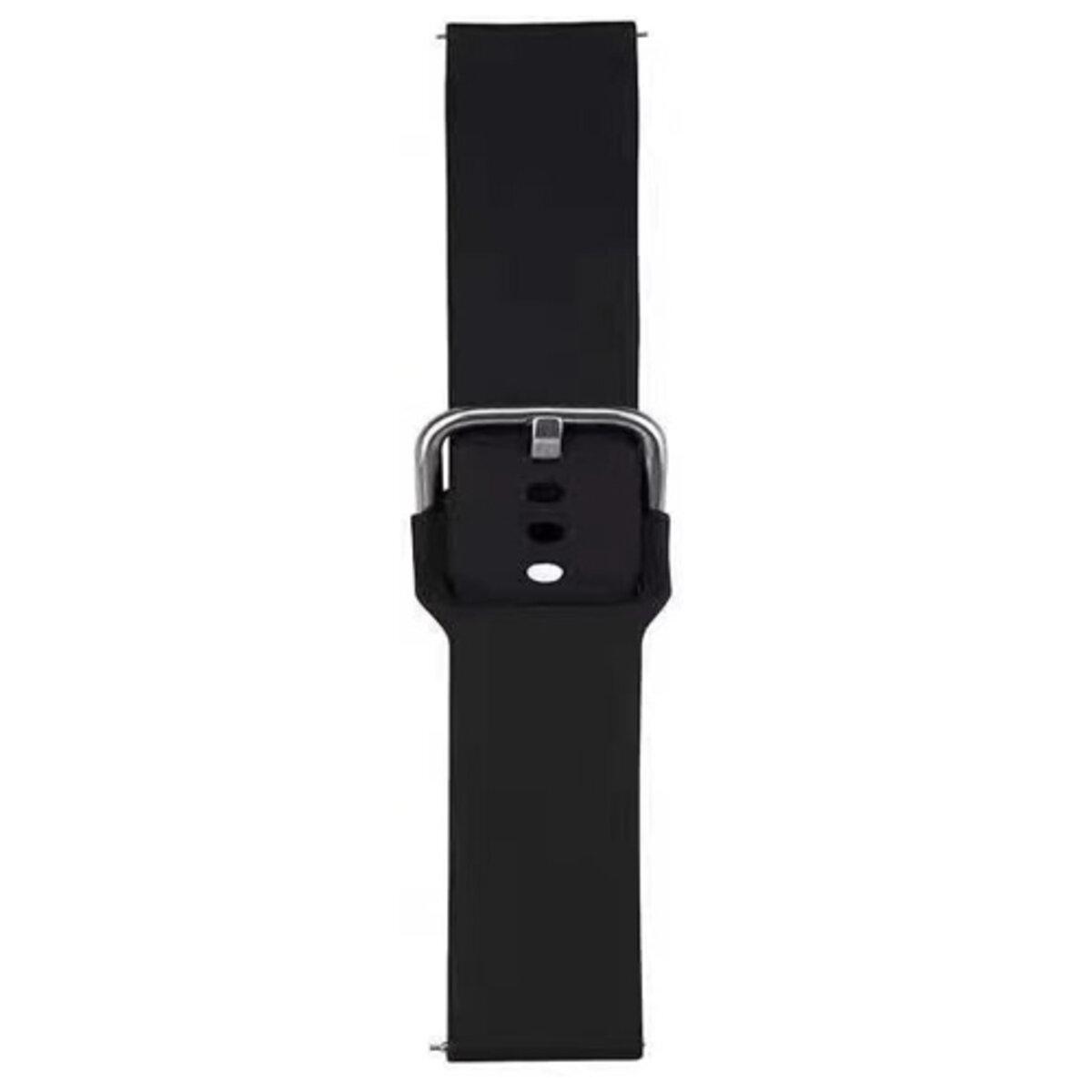 Ремешок для часов Universal Buckle Solid 20 мм Black