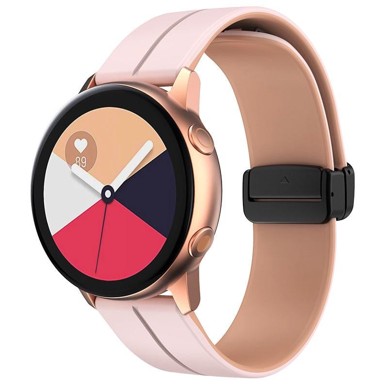 Ремешок силиконовый Classy для Smart Watch 20 мм Pink/Beige