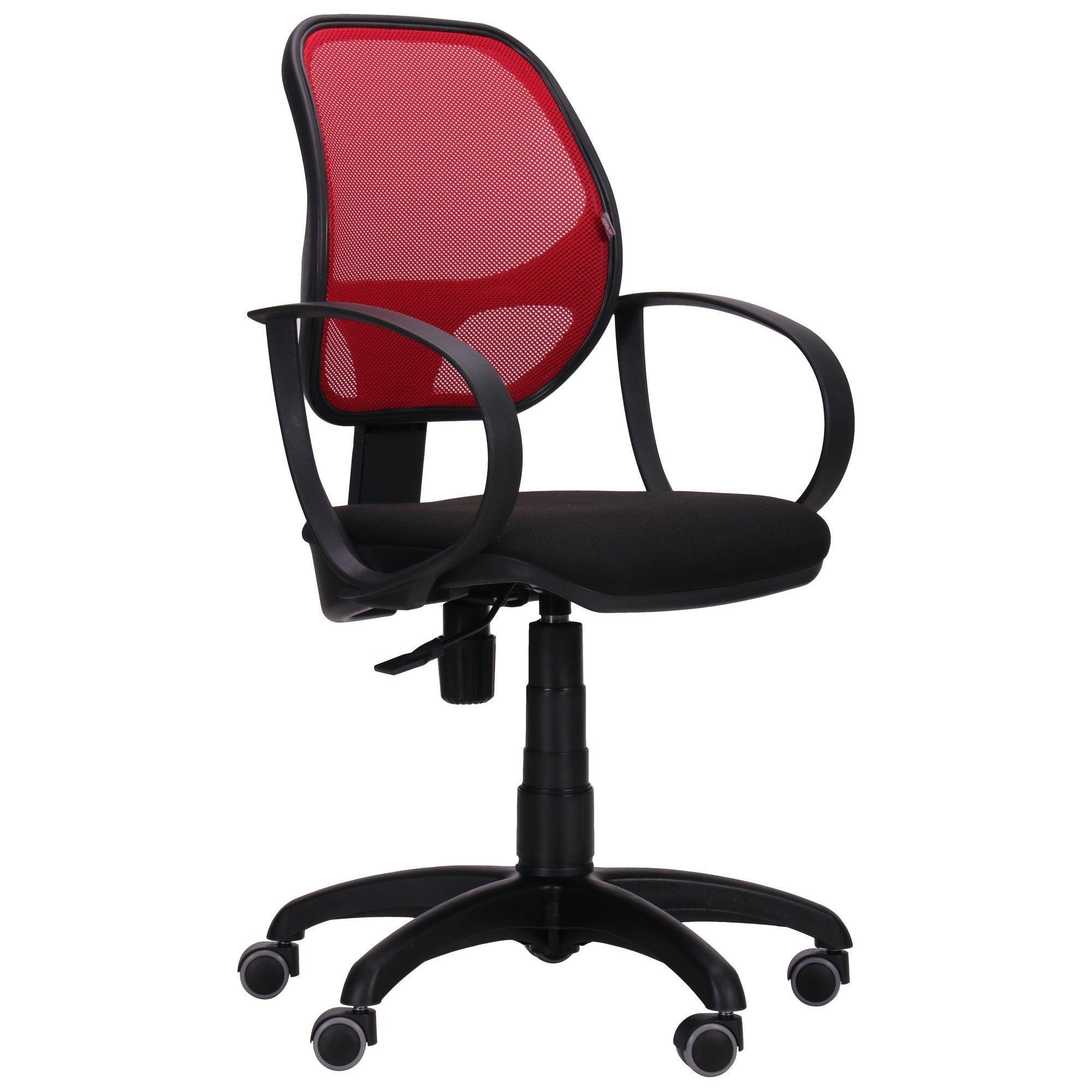 Крісло офісне Біт спинка сітка Червоний