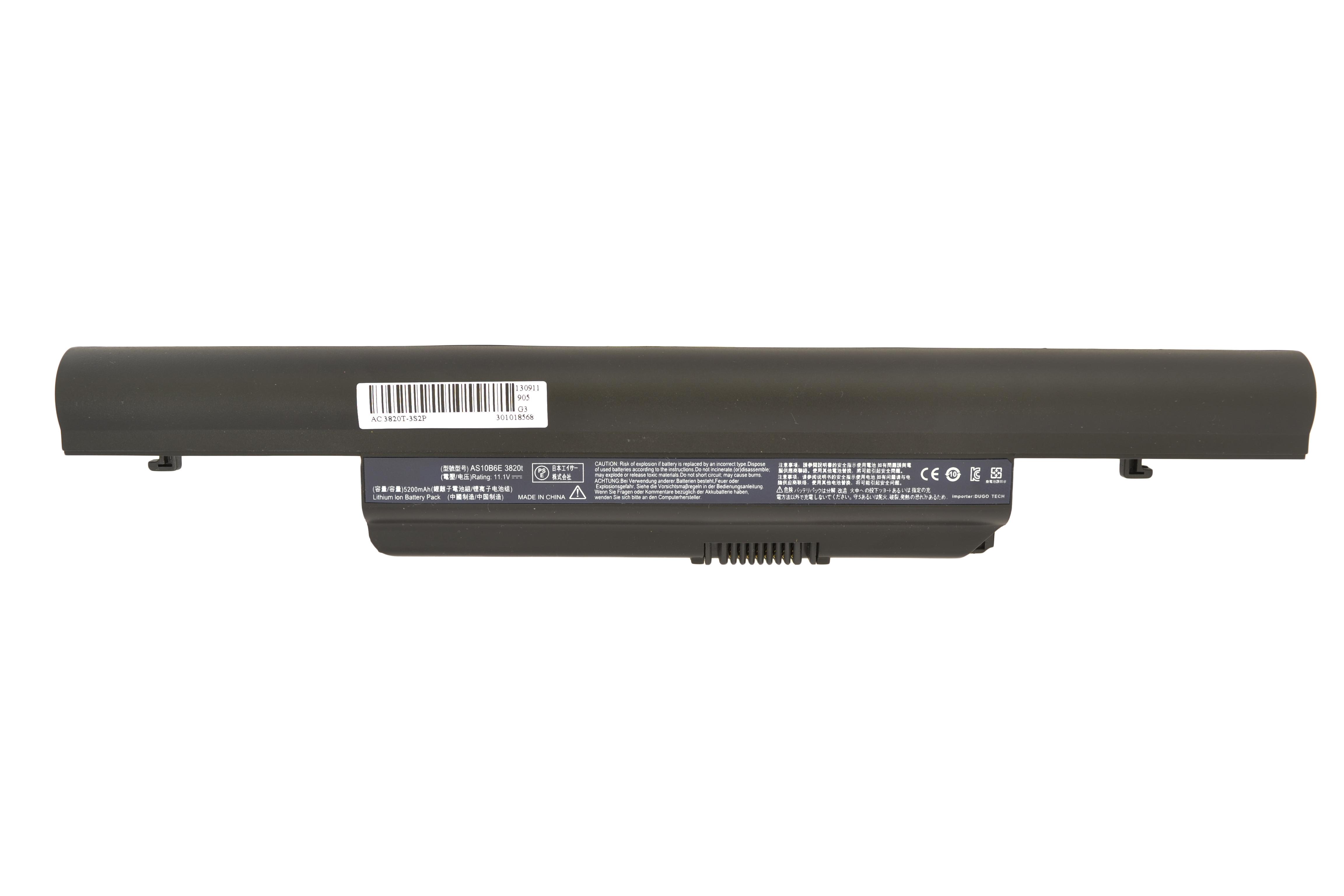 Аккумулятор для ноутбука Acer AS10B31 Aspire 3820T 11.1V 5200 mAh (009198)