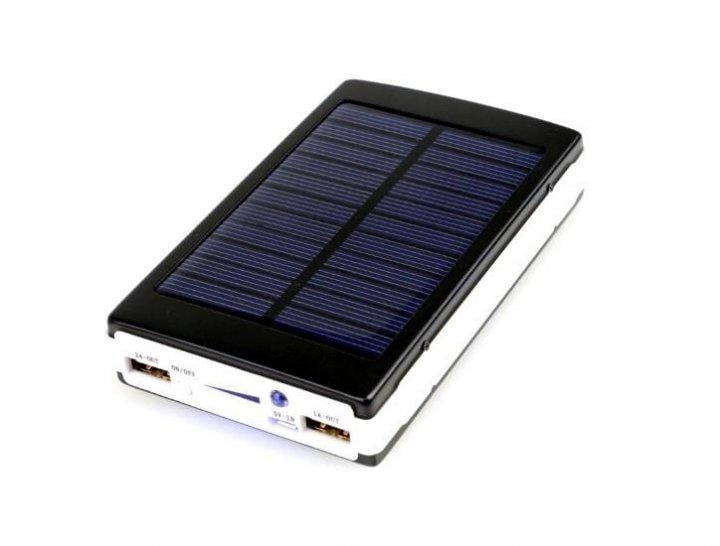 Повербанк Solar Charger із сонячною панеллю та Led лампою 20 000 mah - фото 4