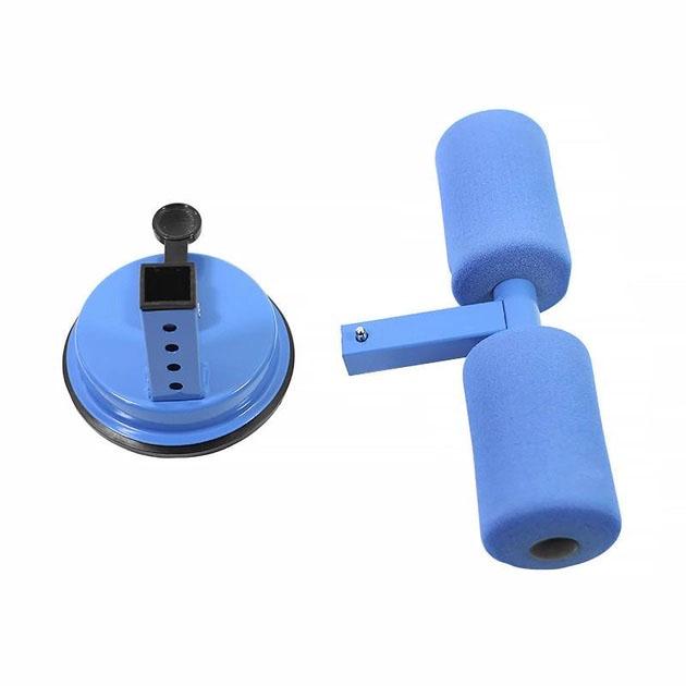 Тренажер для пресса напольный Lesko MJ-034 на присосках Голубой (315124) - фото 3