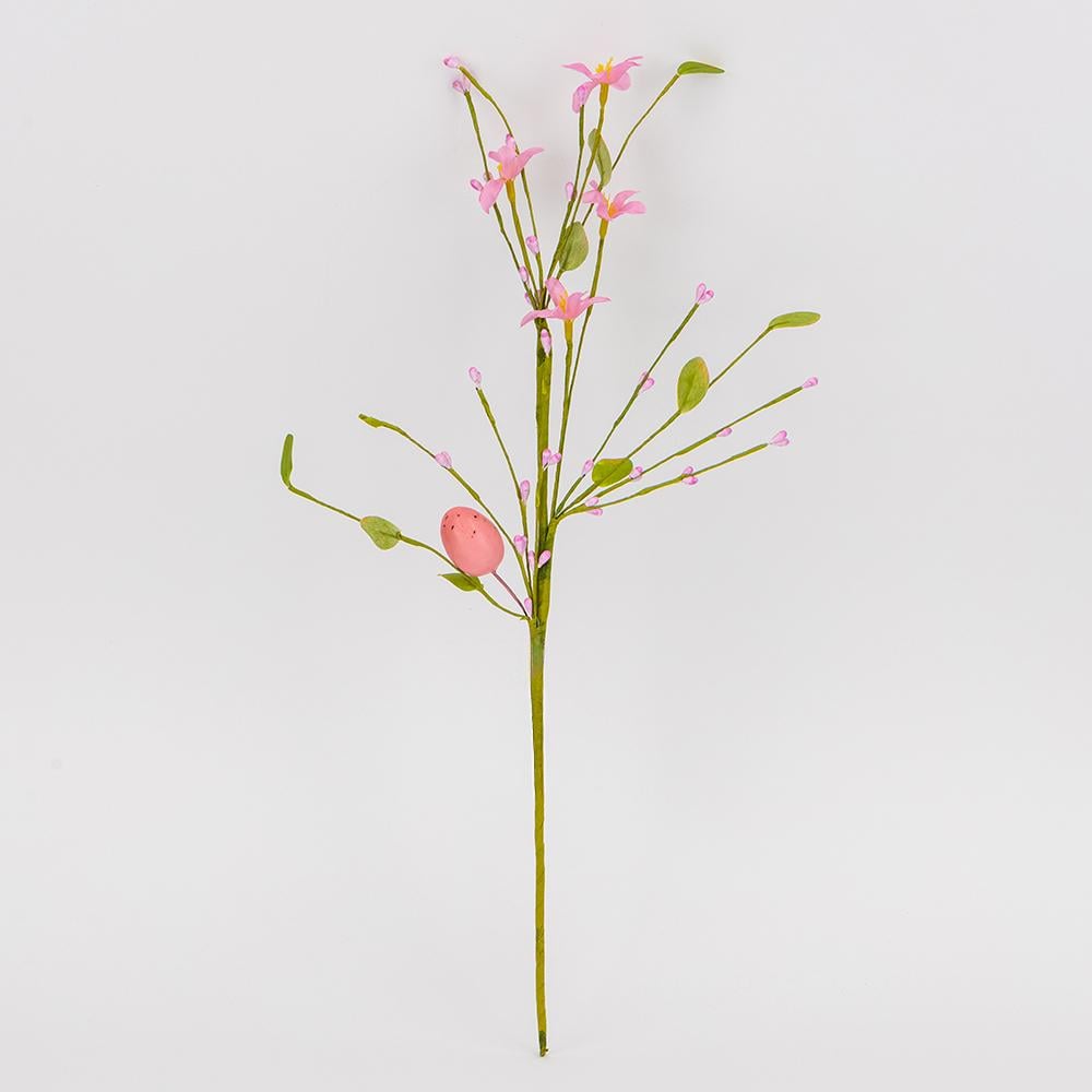 Декоративная веточка Первые цветы 50 см (5107-011/pink) Декоративная веточка Первые цветы 50 см (5107-011/pink)