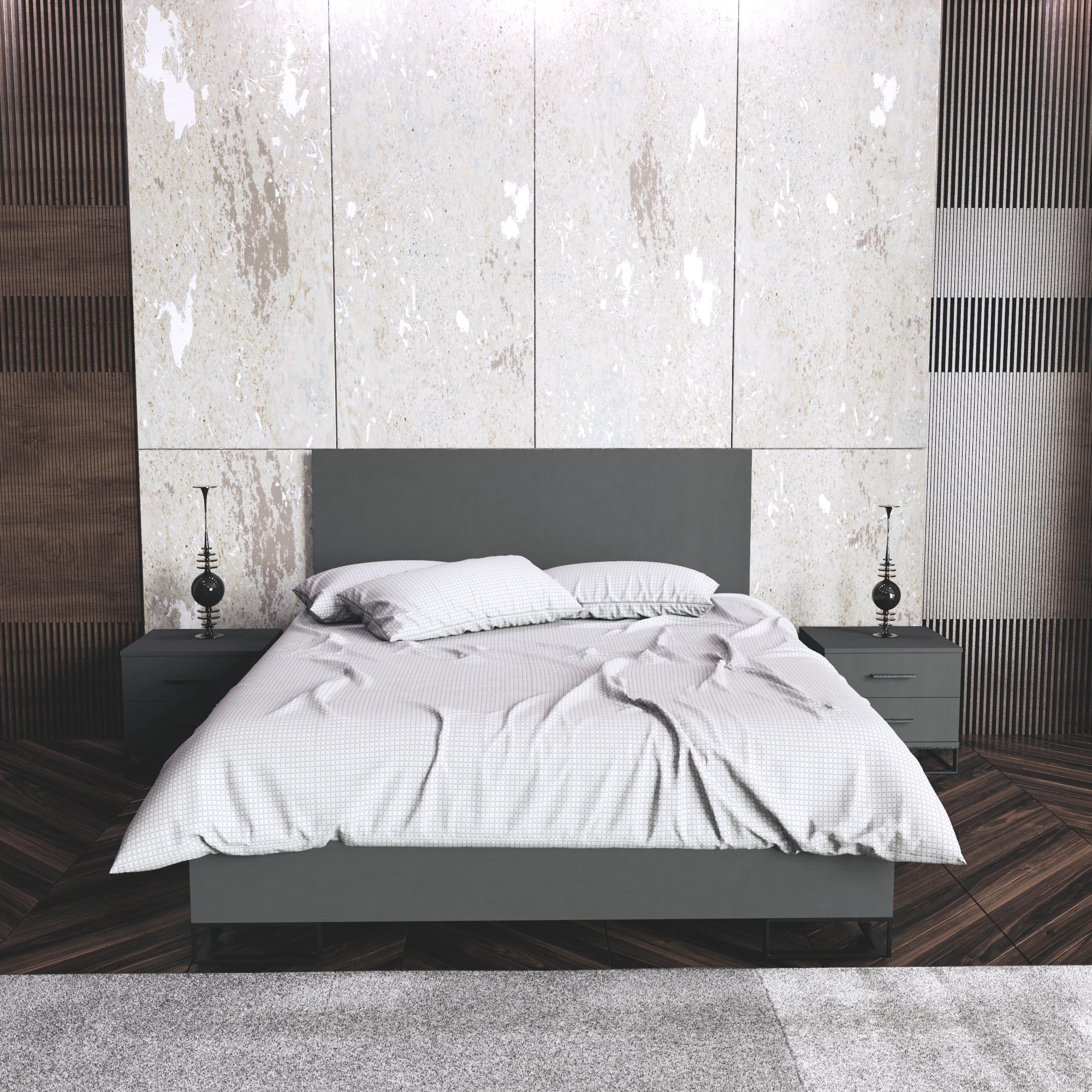 Ліжко Ascet 1,2 м 1270x1000x2060 мм Графіт (GAAS07070000030) - фото 2 Ліжко Ascet 1,2 м 1270x1000x2060 мм Графіт (GAAS07070000030) - фото 2