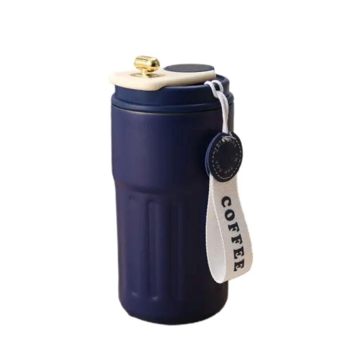 Термокухоль Coffee HP-14-10BL з датчиком температури 500 мл Синій (A-033257) - фото 1