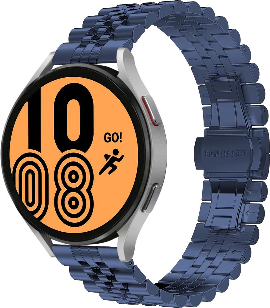 Браслет металлический Stech для Galaxy Watch 4 44 мм Blue (26907-28)