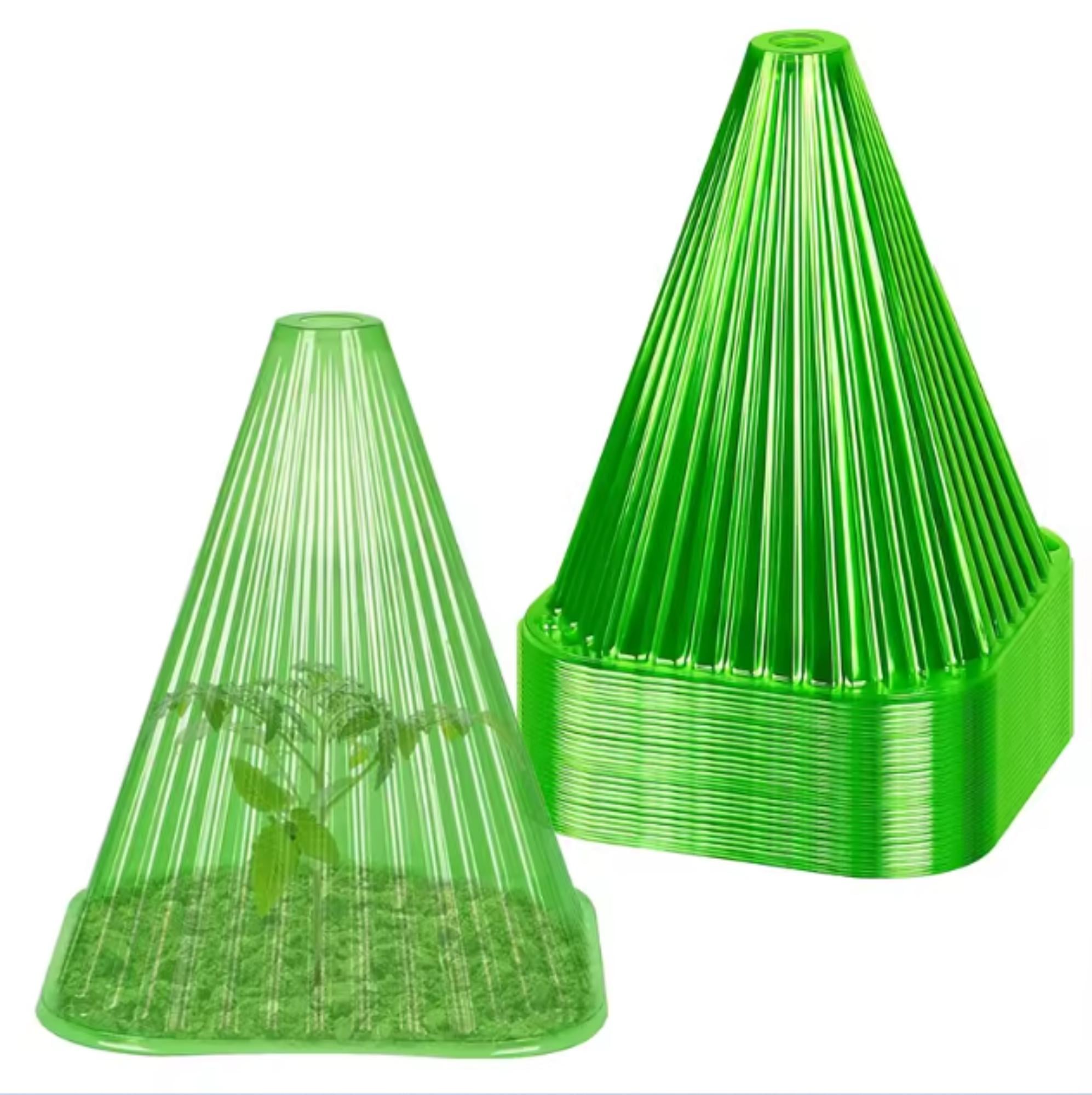 Конусная мини теплица-парник для укрытия растений 10 шт. Зеленый (KNSPRN-GRN-0156)