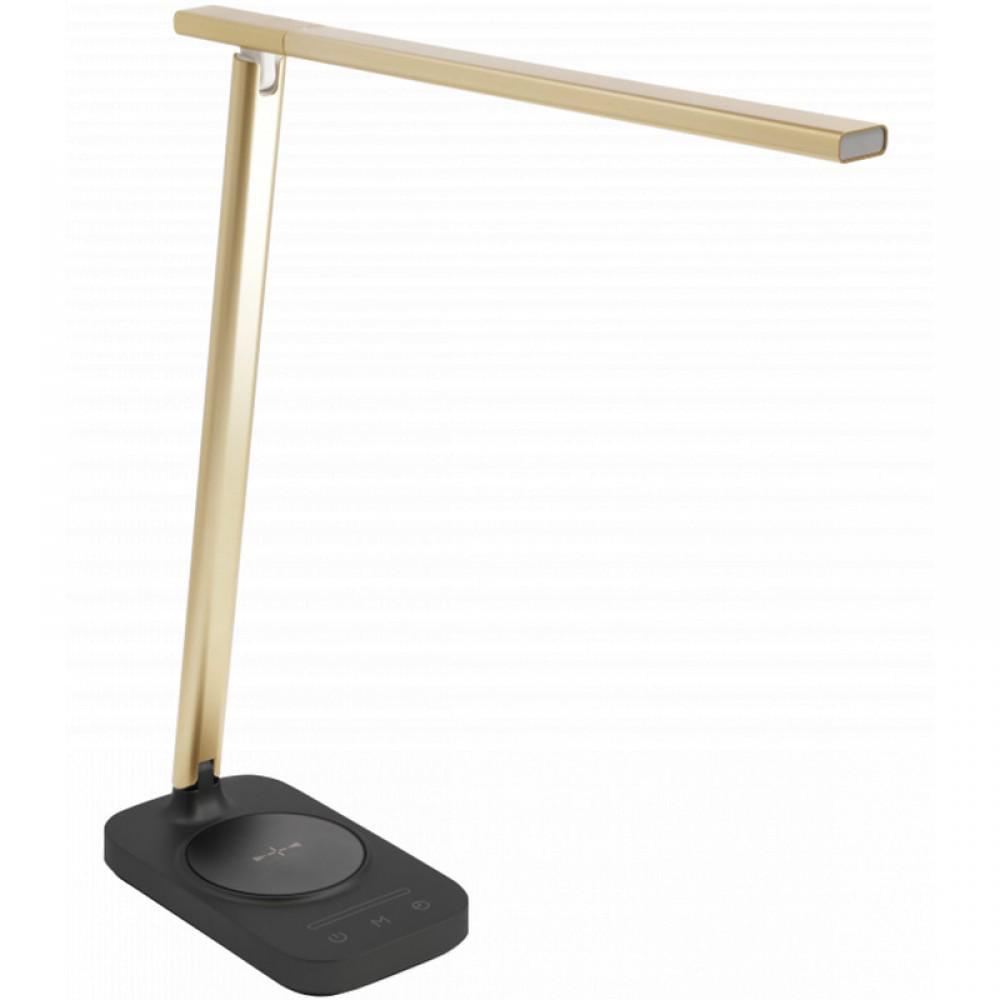 LED-лампа настольная GTV BRESSI CCT индукционная и USB-зарядка 8 Вт 450 Лм Черно-золотой (27813640)