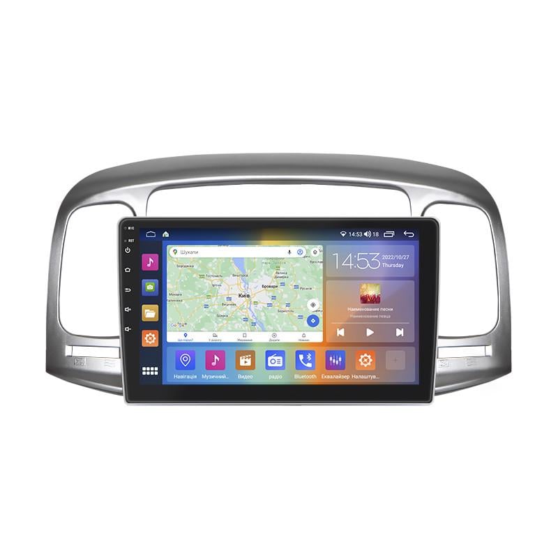 Автомагнитола штатная Lesko CarPlay/4G/Wi-Fi/GPS для Hyundai Accent III 2006-2011 2/32Gb 9" (1746316486)