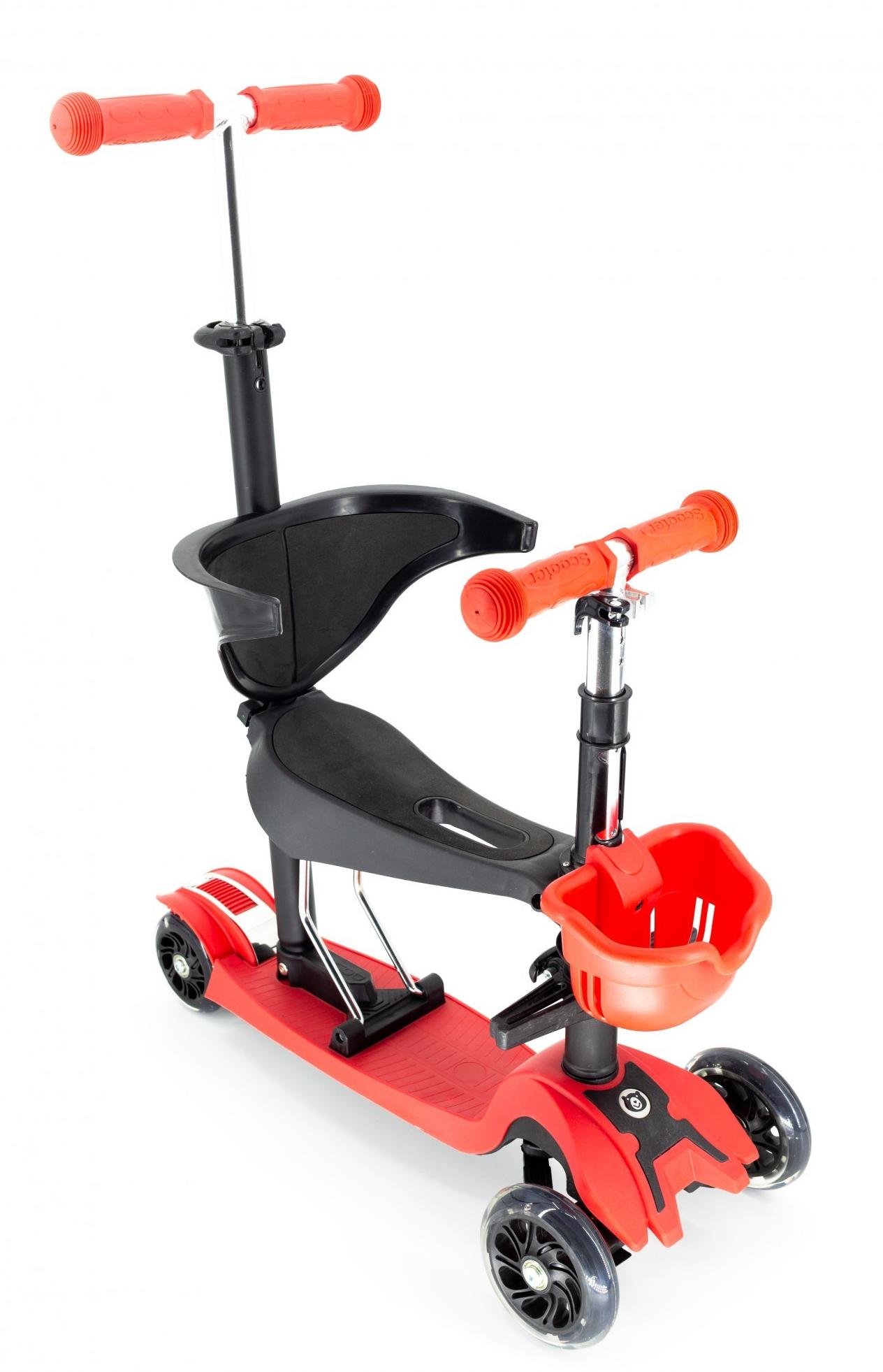 Самокат со спинкой Scooter Pro BH5 Красный (7562465)