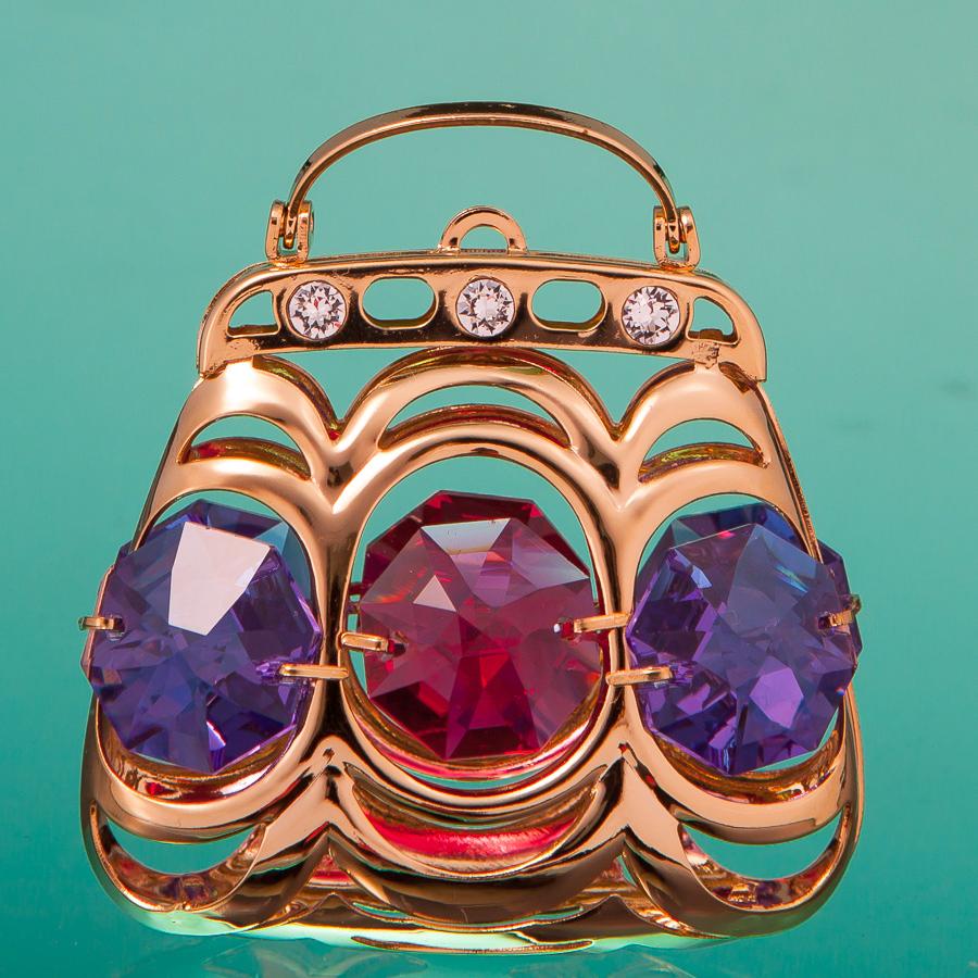 Фігурка Сумочка Elisey з позолотою та стразами (0161-001)