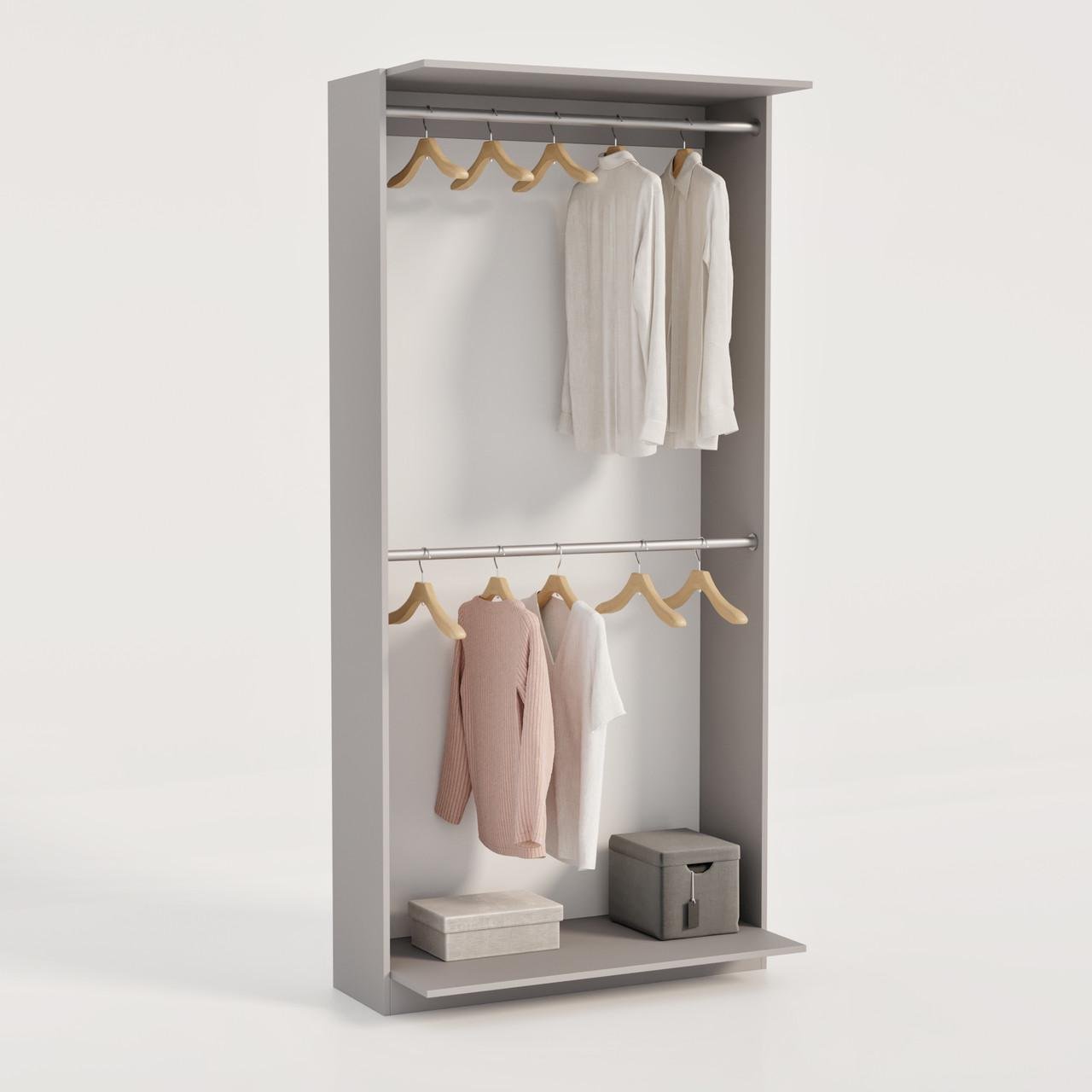 Гардеробная система Гардеробна-1 2100х2100х500 мм Серый (28592796) - фото 3 Гардеробная система Гардеробна-1 2100х2100х500 мм Серый (28592796) - фото 3