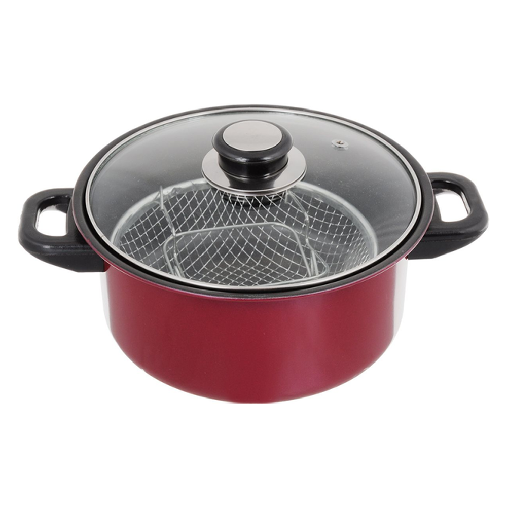 Фритюрница для газовой плиты с сеткой с крышкой Frico FRU-592 24 см