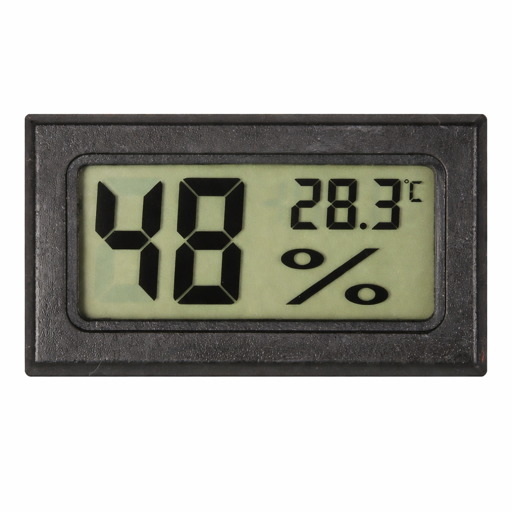 Термометр-гигрометр цифровой прямоугольный универсальный Черный (UA3D586_Black) Термометр-гигрометр цифровой прямоугольный универсальный Черный (UA3D586_Black)