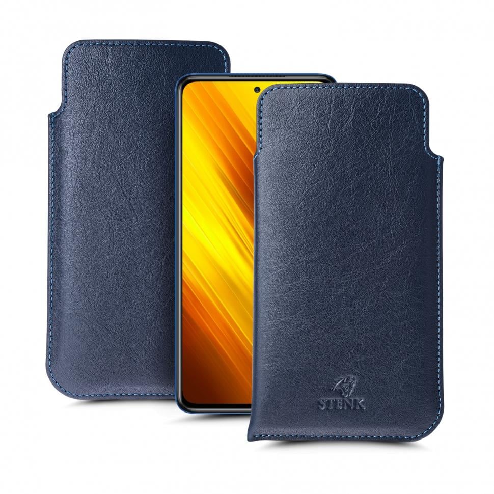 Футляр Stenk Elegance для Xiaomi Poco X3 Синий (68004)