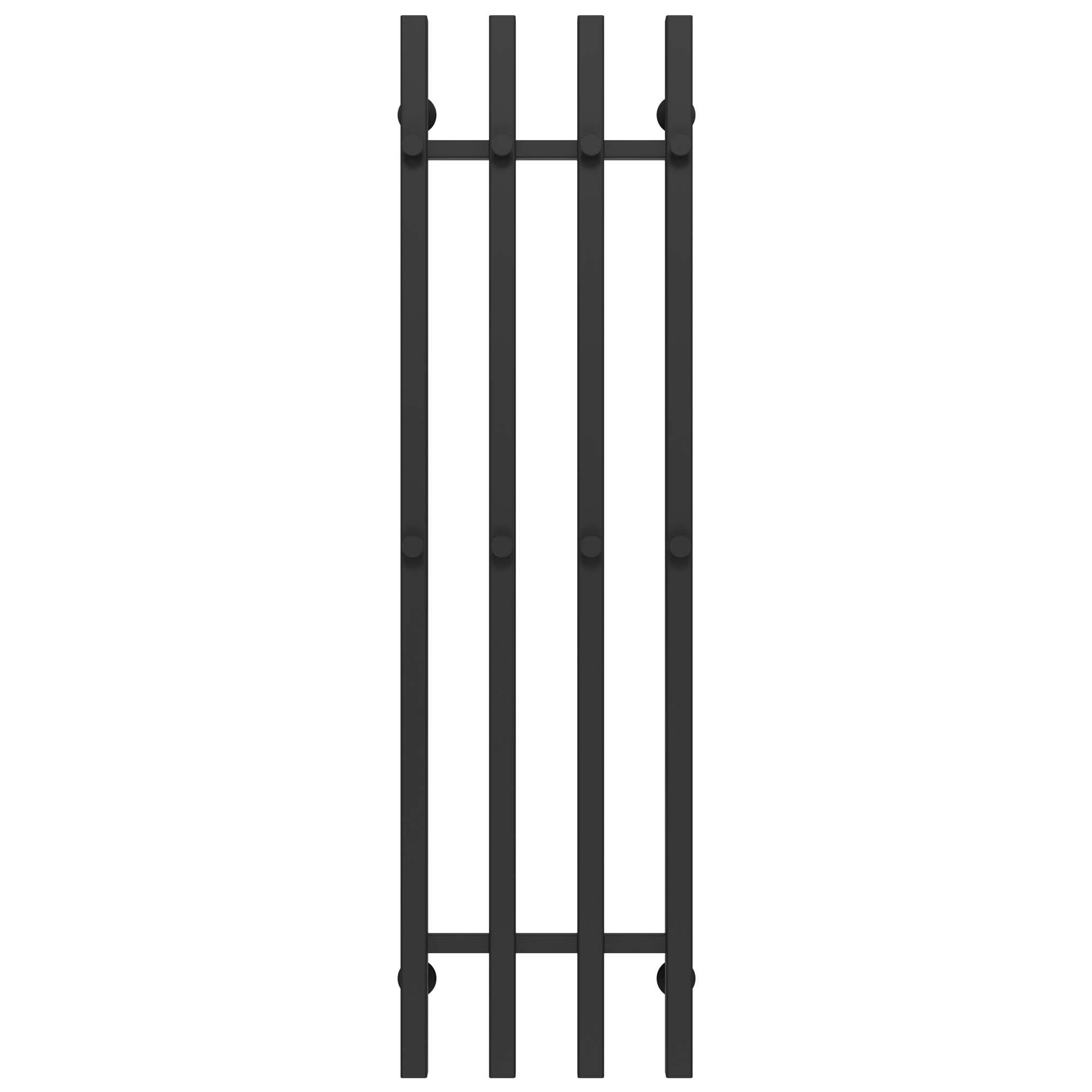 Полотенцесушитель водяной Deffi Split П4 нижнее подключение нержавеющая сталь 300х1200 мм Черный (A.SP.120.30.4.B.A)