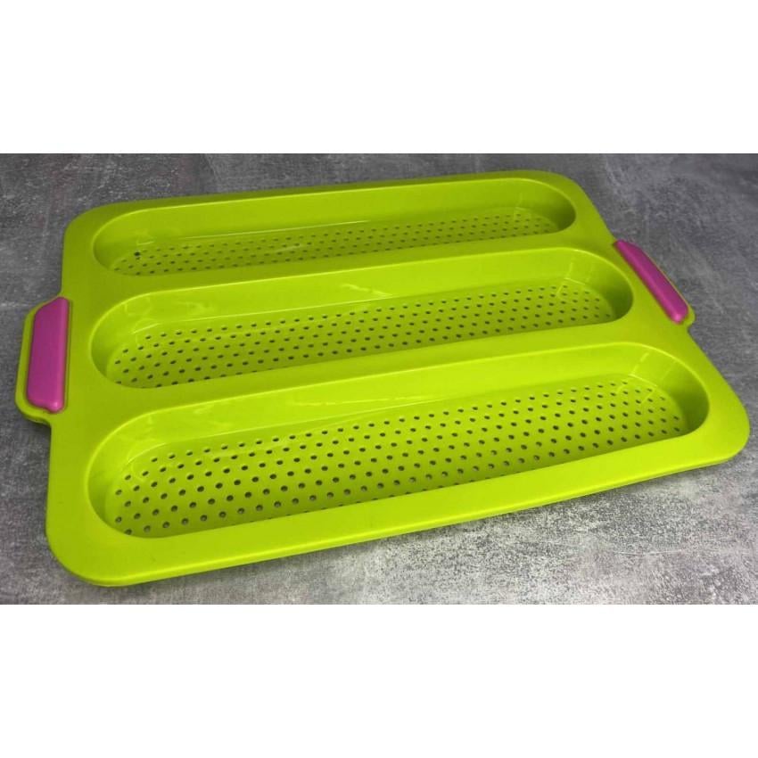 Форма силіконова для випікання хліба та багетів A-PLUS 1907 34,7х24,4х2,8 см (1661632989) - фото 2