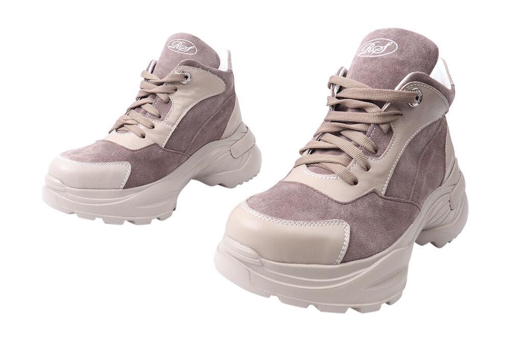 Черевики жіночі Road Style з замші на платформі на шнурівці р. 39 Капучиновий (67-21DHS) - фото 5 Черевики жіночі Road Style з замші на платформі на шнурівці р. 39 Капучиновий (67-21DHS) - фото 5