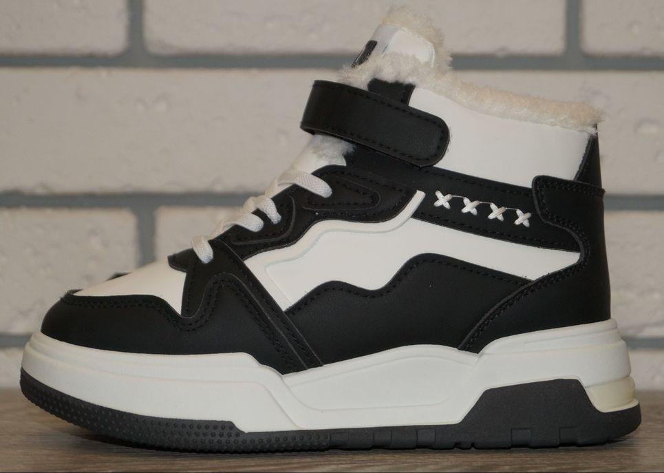 Ботинки зимние детские подростковые Comfort р. 35 22,5 см Белый/Черный (31561-35)