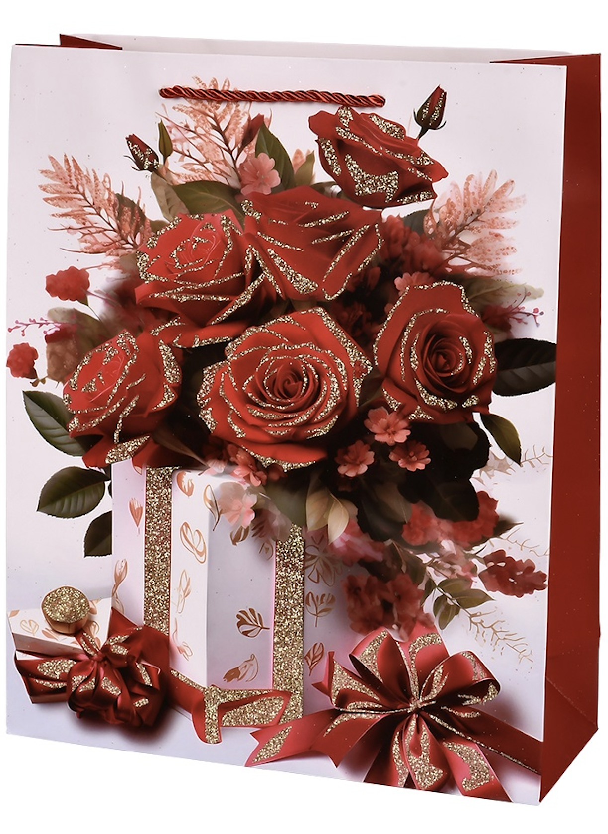 Пакет подарунковий паперовий Flowers L 30х41.5х12 см (R98415-L)