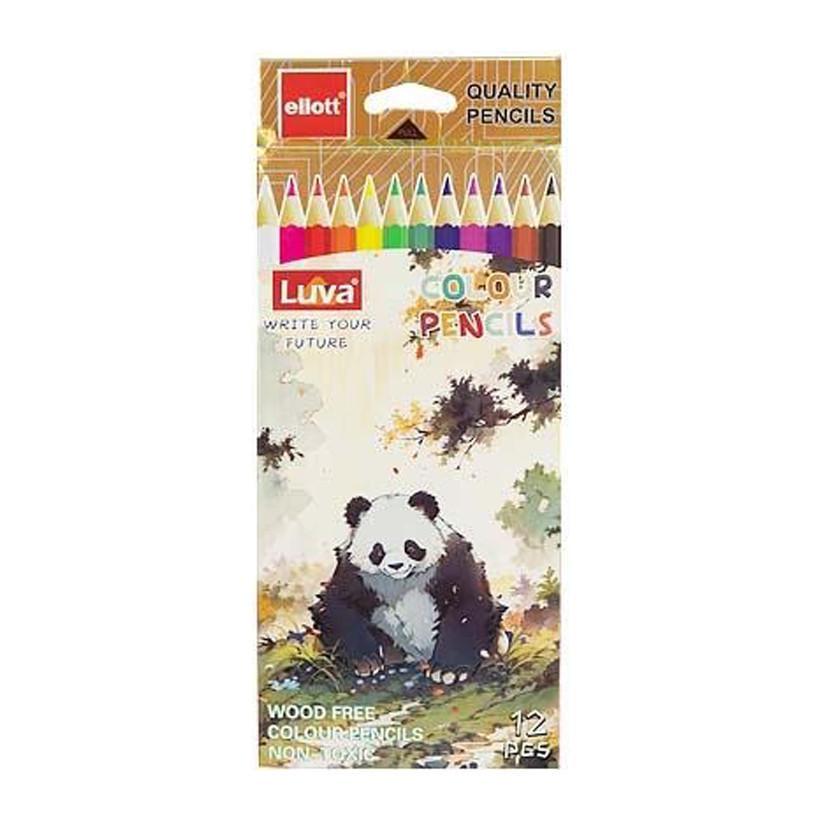 Набір кольорових олівців Bambi Luva Ellott CQ1004-12-1 12 кольорів (RLT54371)