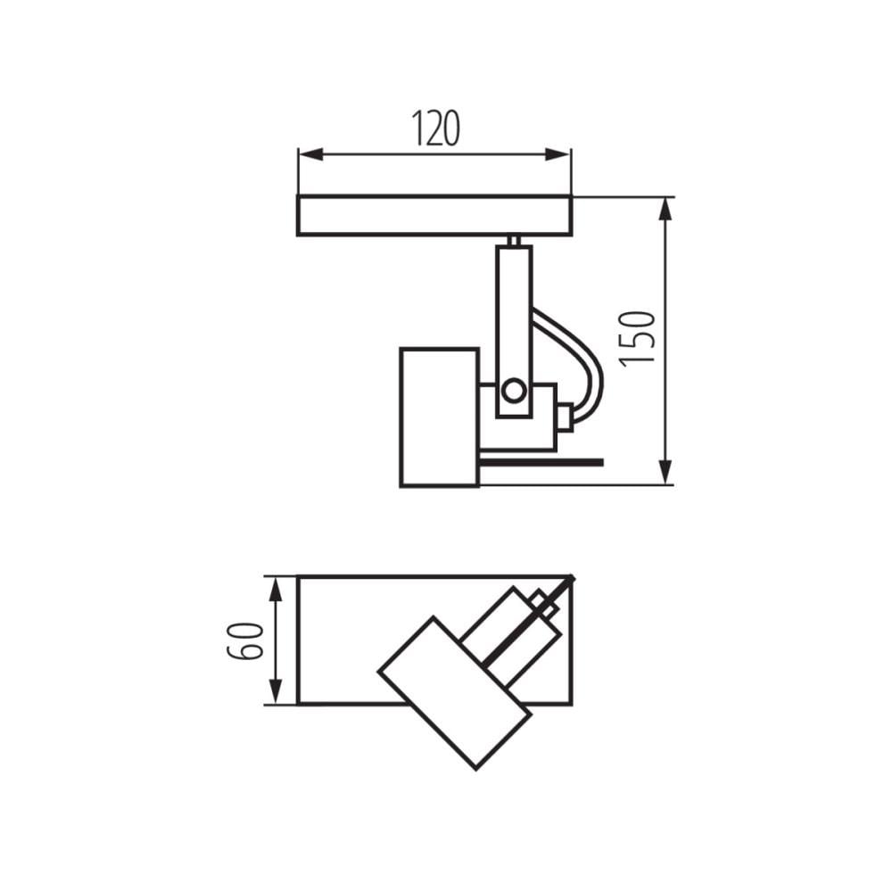 Спот Kanlux Sonda GU10 1x10W IP20 (34921) - фото 2