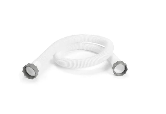 Шланг гофрований з гайками 1,5 м Білий (132-9-29060)