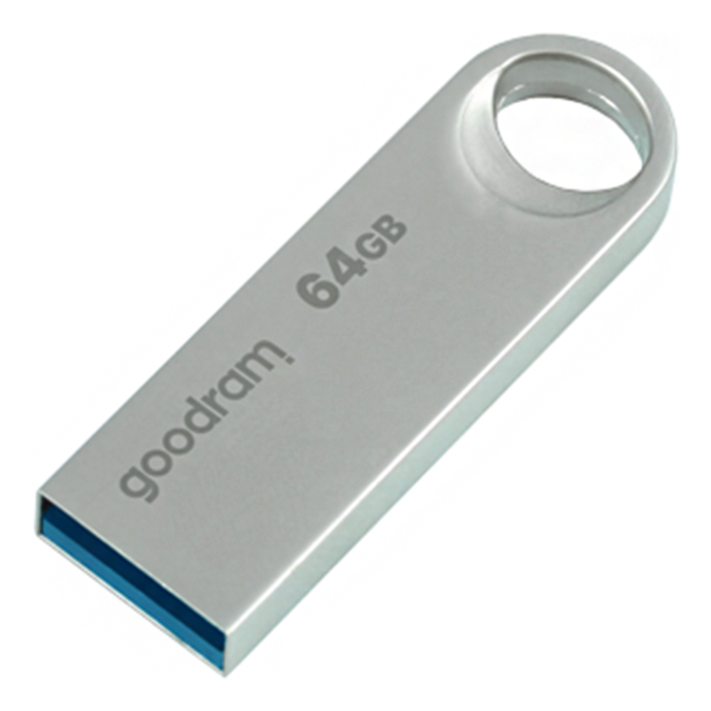 Флеш-память USB Goodram UNO3 USB 3.2 64 ГБ Серебристый (UNO3-0640S0R11)