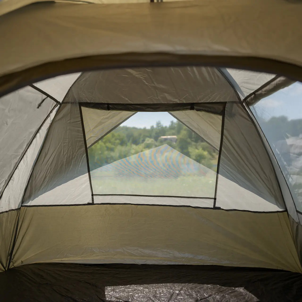 Палатка туристическая LUGI camping автоматическая с москитной сеткой и окнами с ковриком при входе 200х195х140 см (5b2b801e) - фото 10